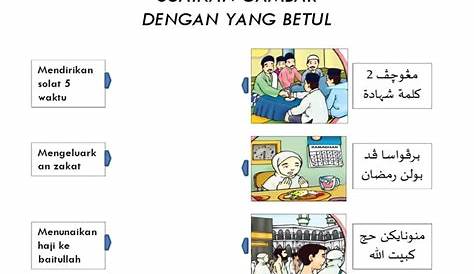 Rukun Islam interactive worksheet for Tahun 1. You can do the exercises