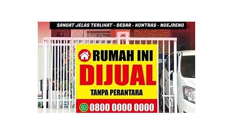 Jual Cetak Banner Spanduk Rumah Dijual Custom | Shopee Indonesia