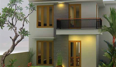 Desain Rumah 2 Lantai Lengkap Sederhana Tampak Depan Minimalis - Rumahtopia