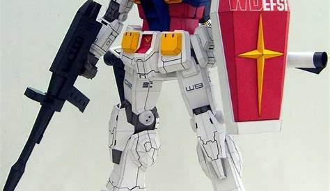 RX-78-2 Gundam Papercraft model - Origami Easy