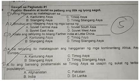 Ano-anong mga kalamidad ang nararanasan ng ating bansaGawain sa