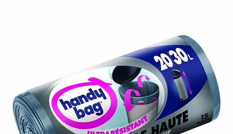 Sac Poubelle Haute 30l Handy Bag s 30L Recyclés Poignées Coulissantes
