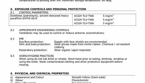 Risalah Data Keselamatan Kimia Chemical Safety Data Sheet