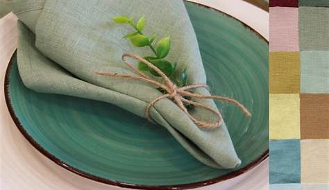 Sage Green Linen Napkins Custom Cocktail Napkins Cloth - Etsy