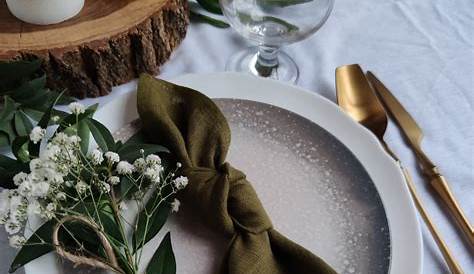 Linen Napkin Hire - Sage Green - The Pretty Table Sydney