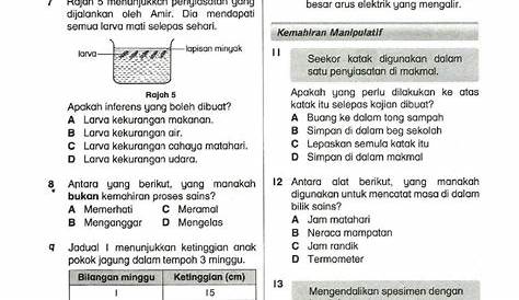 Kemahiran Saintifik Tahun 6