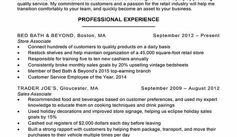Sales Associate Resume Examples Free Level To Try Today Myperfect