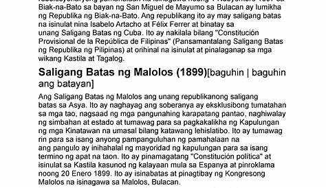 Tungkol sa saligang batas - Saligang Batas ng Biak-na-Bato (1897