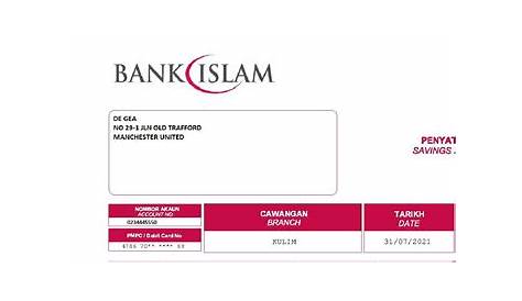 Salinan Slip Muka Depan Akaun Bank Islam - 3 Cara Dapatkan Penyata