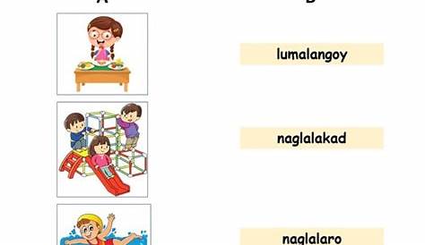 Salitang Pangkilos (Verb Cards) Action Words (teacher made)