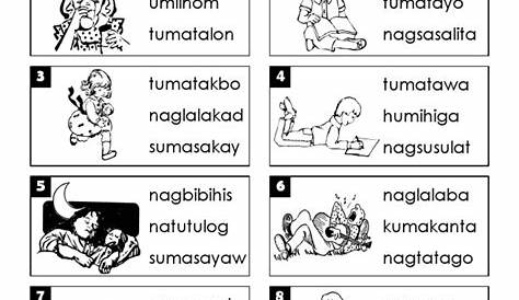 Salitang Pangkilos (Verb Cards) Action Words (teacher made)