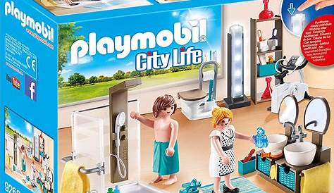 Salle De Bain Playmobil City Life PLAYMOBIL® 9268 Avec Douche à