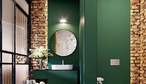 Salle De Bain Verte Et Beige Déco Reposante Tendance En Vert Pour La