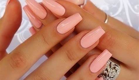 Salmon Dress & Beige Nails For Blonde Teens