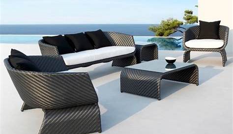 Salon De Jardin Design Italien , Bains Soleil Et Poufs 20 Meubles Lounge