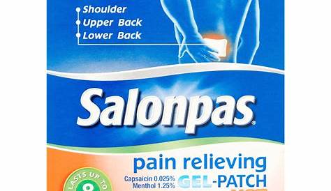 Salonpas Gel Patch Lidocaine 4 Pain Relieving patch Shop