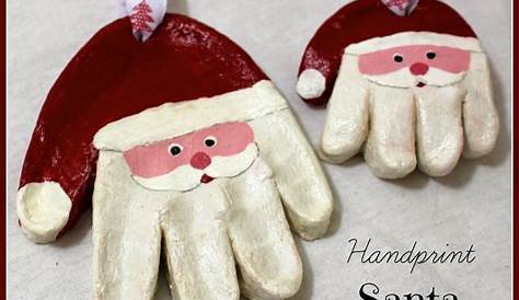 Salt Dough Christmas Ornaments Handprint