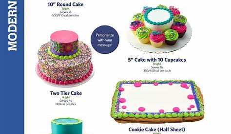 an advertisement for cakes and cupcakes with prices