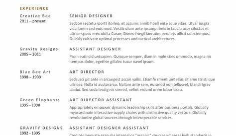 Sample Resume Template Free Download Word Examples Sky Examples Riset