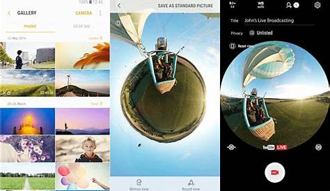 Samsung 360 Camera App For Android Lança Aplicativo Gear , Permite Utilizar Da