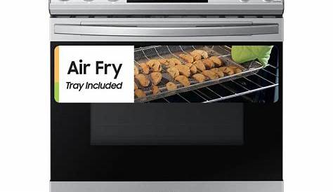 Air Fry 사용 설명서가 포함된 Samsung Front Control Slidein Gas Range Air Fry