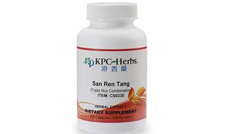 San Ren Tang (Triple Nut Combination): Capsule (Formula) | 500mg