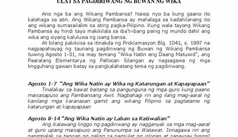 Sumulat Ng Sanaysay Tungkol Sa Kasaysayan Ng Wikang Pambansa - wikabansa