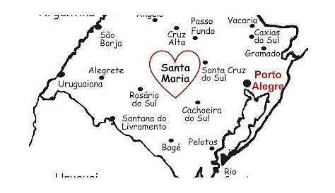 Mapas de Santa Maria - RS | MapasBlog