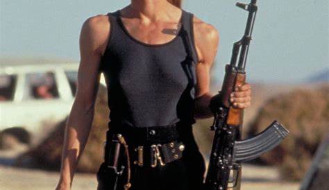 «Terminator 2 Judgment Day» (1991) Linda Hamilton as Sarah Connor in