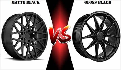 Satin Black Vs Matte Black Rims Carrera S Wheel Non Painted High Gloss