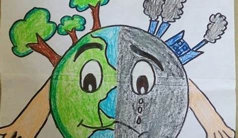 Drawing for Happy Earth Day || Save Earth Save Life easy colourful