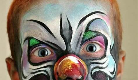 What a wonderful job on face paint. {Scary Clown by Becky Flateau}