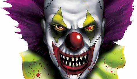 Scary Clown Picture To Color Page For Kids And For Adults - Coloring Home
