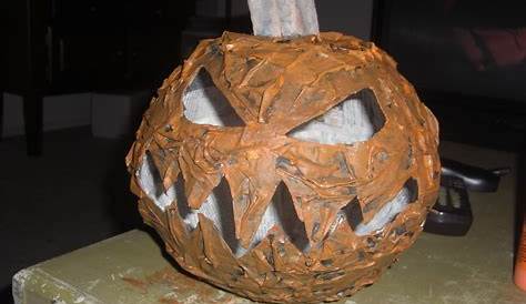 How to Make a Spooky Paper Mache Halloween Pumpkin 15 Steps