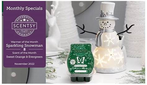 SCENTSY NOVEMBER 2017 WARMER & SCENT OF THE MONTH CHRISTMAS GLOW