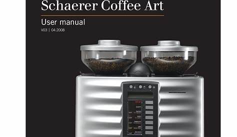 Schaerer Coffee Art Plus Service Manual / Https Www Schaerer Com