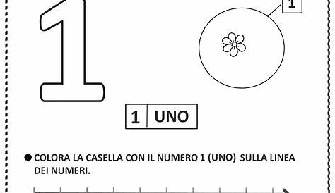 Classe prima, matematica: il numero 1, schede da scaricare