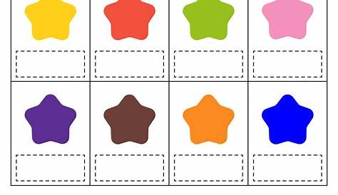 Schede didattiche sui colori secondari | Insegnare i colori ai bambini