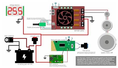 Schematic Bluetooth Speaker Circuit Diagram