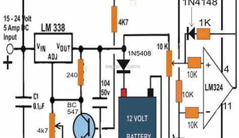 Schematic Diagram Of 12V Battery Charger