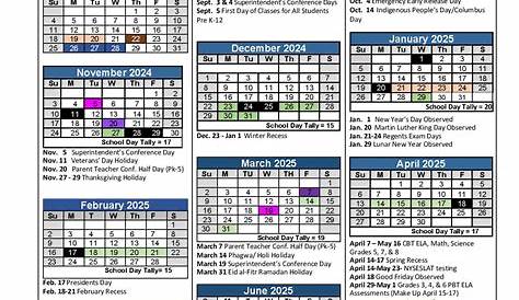 20242025 SchoolYear OnePage Calendar Enchanted Learning