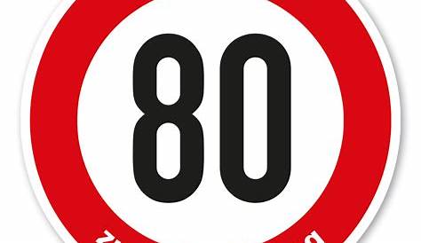 80. Geburtstag - Roadsign Deutsch Stockfotografie - Alamy