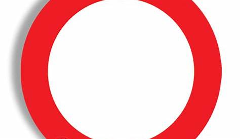 Roter Kreis durchgestrichen als Verkehrsschild Stock-Illustration