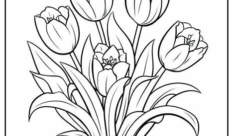 Blumen Ausmalbilder-467654 #ausmalen #coloring #coloringpagesforkids #