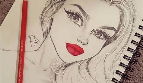Mädchen zeichnen - #desenho #Mädchen #zeichnen | Cool art drawings, Art