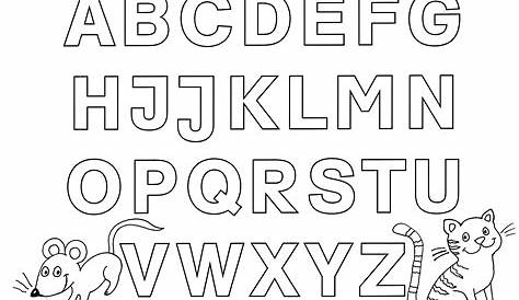Ausmalbild Abc - Kostenlose Malvorlagen ganzes Abc Buchstaben Zum