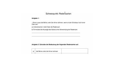 Klassenarbeiten und Übungsblätter Deutsch Hauptschule Klasse 6