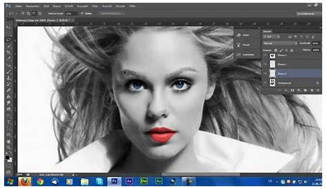 Photoshop CS3 - Teile eines Schwarzweiß-Fotos kolorieren - YouTube