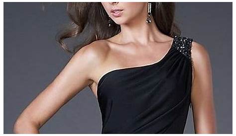 Dresses, Formal, Prom Dresses, Evening Wear: Short Black Embroidered