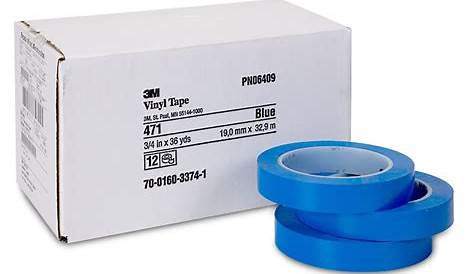3m 06404 Scotch Plastic Tape 471, Blue, 1/8" X 36 Yd. - Walmart.com
